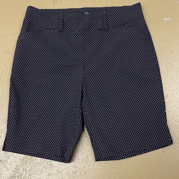 Hilary Radley Black White Polka Dot Shorts Medium - Picture 1 of 6